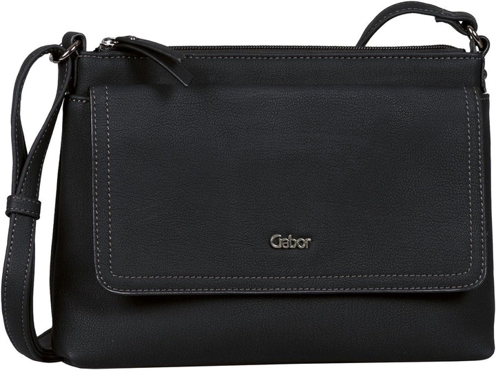 Gabor bags Dina Damen Umhängetasche Crossbody Bag 25,5 x 4 x 18,5 Schwarz, 25,5 x 4 x 18,5 Schwarz