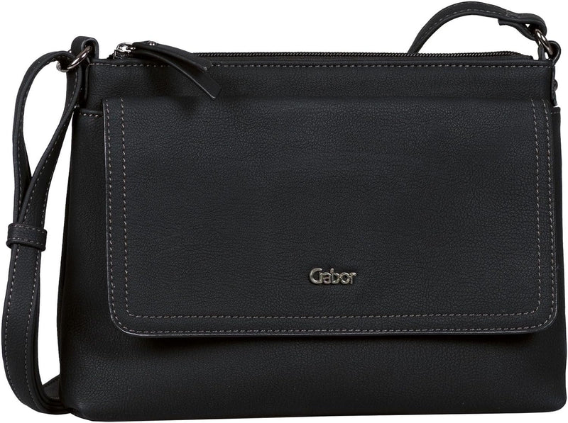 Gabor bags Dina Damen Umhängetasche Crossbody Bag 25,5 x 4 x 18,5 Schwarz, 25,5 x 4 x 18,5 Schwarz