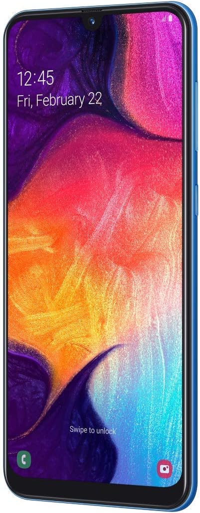 Samsung Galaxy A50 Smartphone (16.3cm (6.4 Zoll) 128GB interner Speicher, 4GB RAM, Blau) - Deutsche