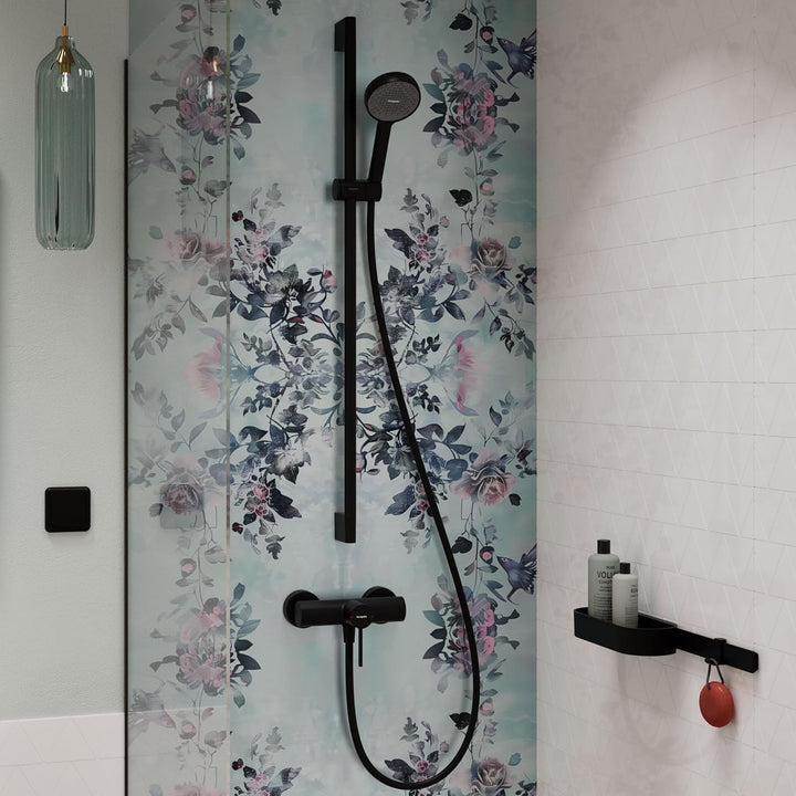 hansgrohe Activera S - Duschset mit Duschkopf wassersparend (EcoSmart, 1 Strahlart), Duschschlauch (