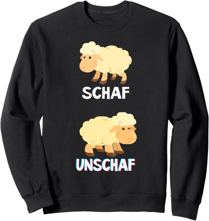 Schaf Unschaf Tshirt - Scharf Unscharf Schäfer Fotograf Sweatshirt