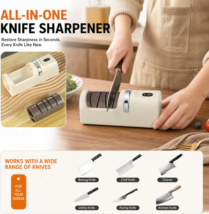 Messerschärfer Elektrisch, Knife Sharpener Electric Wiederaufladbarer