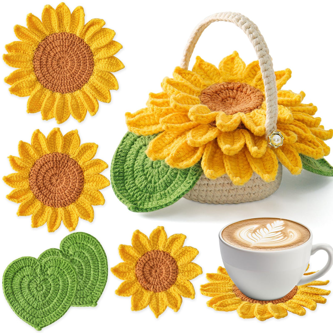 Weldomcor Häkel-Starterset für Anfänger Pflanze Häkelset Häckeln Stricken für Anfänger Set für DIY-H