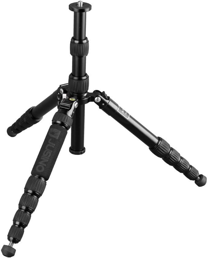 JUSINO leichtes & kompaktes Traveller Tripod Monopod Höhe bis 115cm Belastbar 15kg + Transporttasche