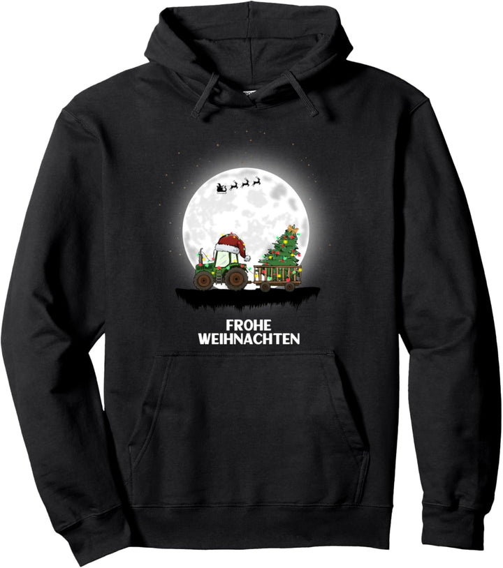 frohe weihnachten Traktor Trecker bauer Pullover Hoodie