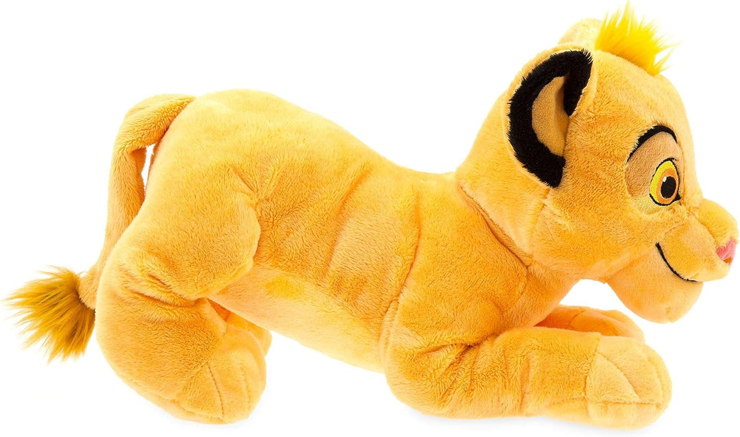 Disney Store Stofftier Simba, König der Löwen, 41 cm / 16", aus weichem Plüschmaterial mit Stickerei
