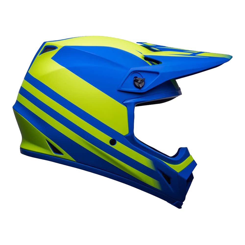 BELL Helmet Mx-9 MIPS Disrupt Matte Classic Blue/Hi-Viz Yellow L