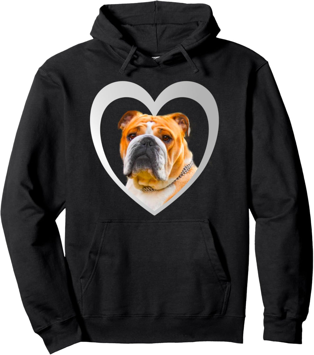 T-Shirt mit englischer Bulldogge, englische Bulldogge Pullover Hoodie