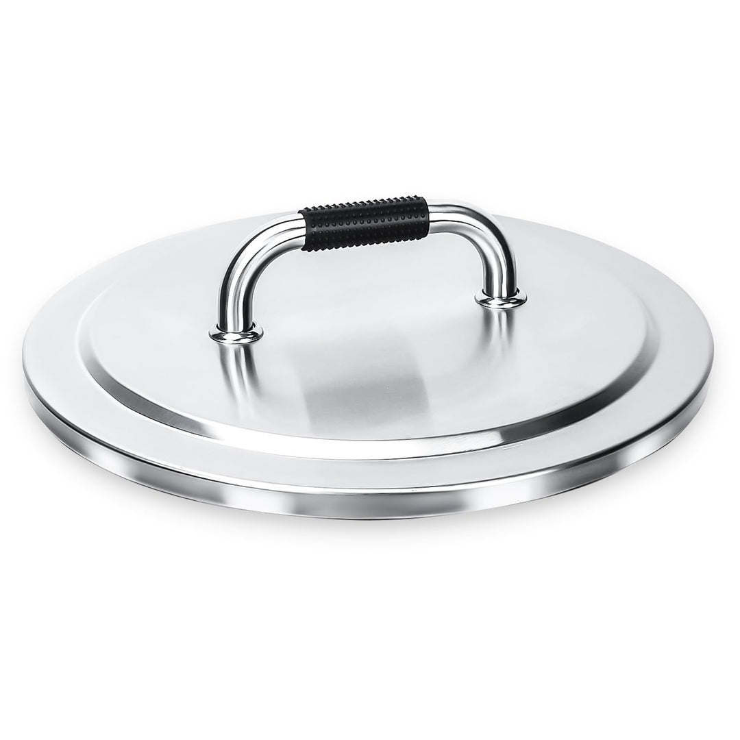 GFTIME Feuerschale Edelstahl Deckel Ø 50cm für Solo Stove Bonfire, Edelstahl-Feuerstellen-Zubehör fü