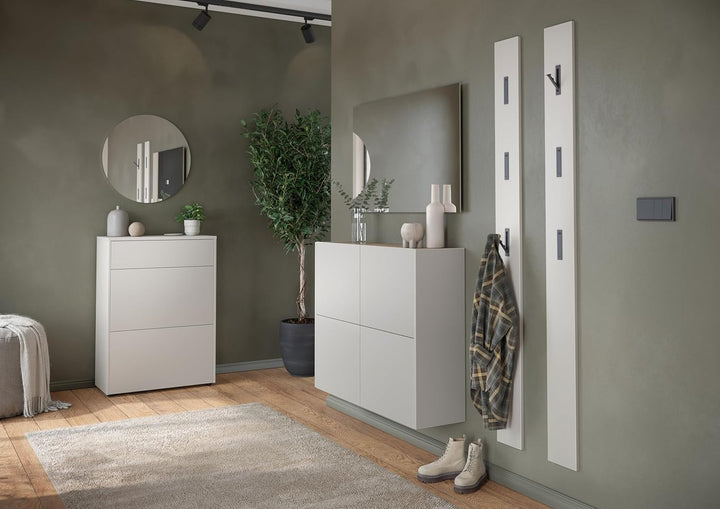 Germania Schuhschrank 1932-605 GW-Binetto, in Kaschmir/Eiche, mit Push-to-Open Funktion, 97 x 79 x 2