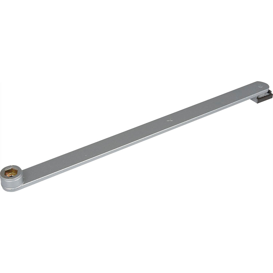 GEZE Hebel mit vernietetem Gleitstein silberfarbig 333 mm 079332 Geze Hebel TS3000/TS5000 X, silber,