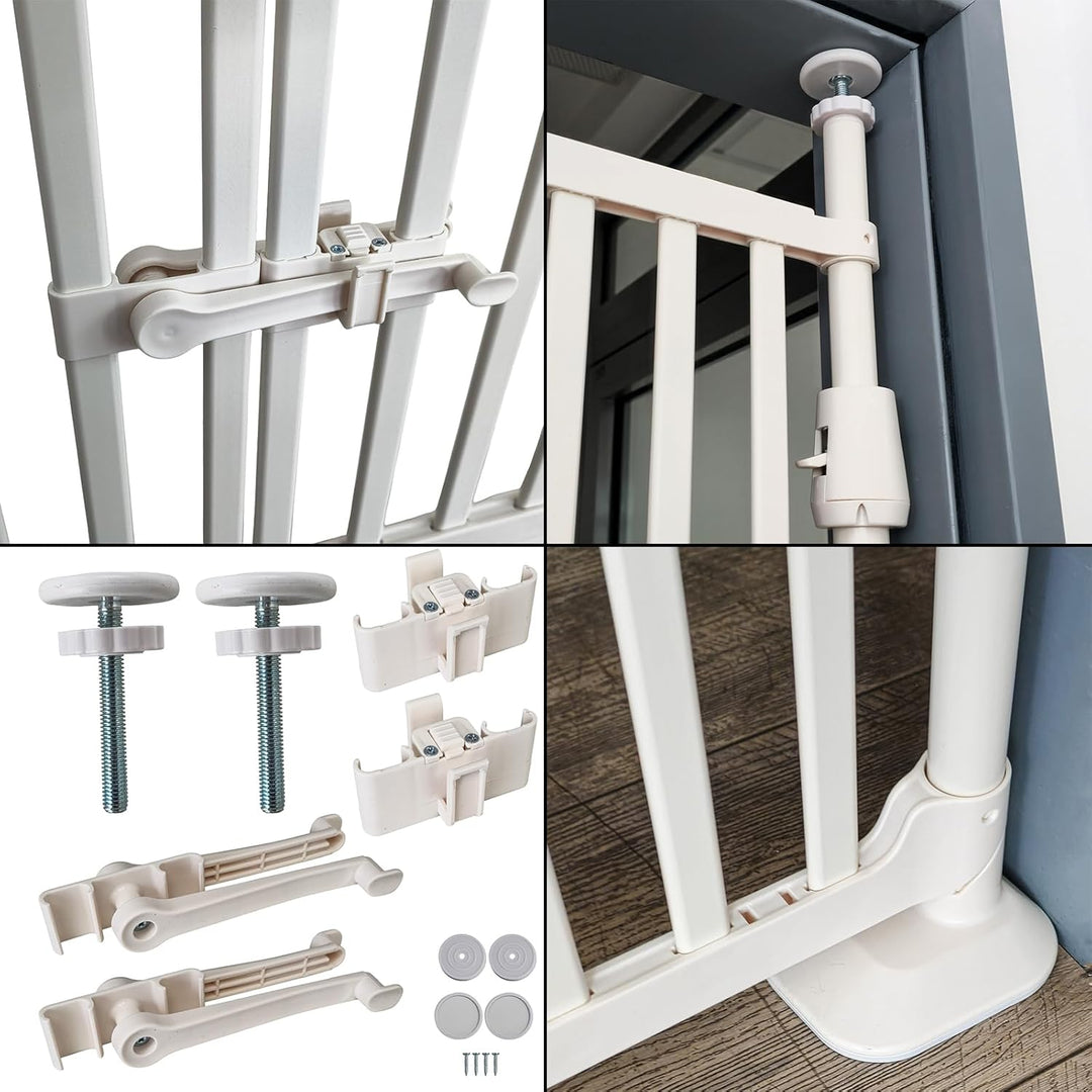 Absperrgitter Treppenschutzgitter weiss 86-96cm 180cm Hoch