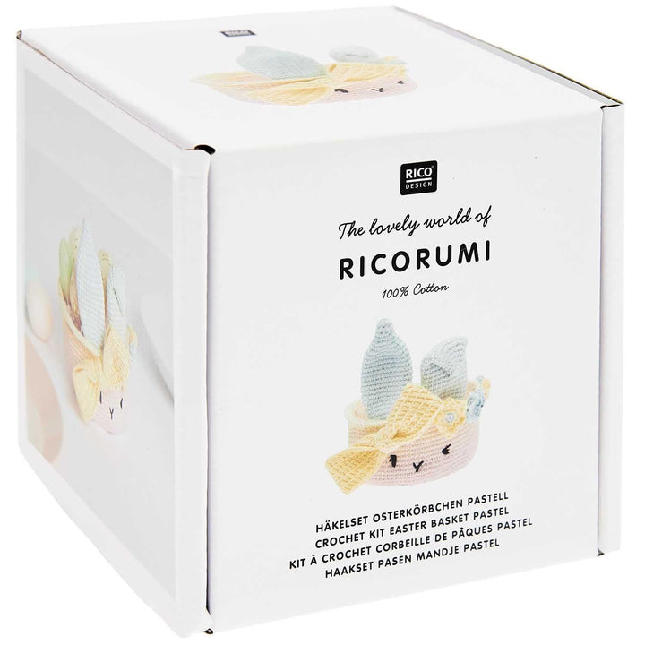 Ricorumi Häkel-Set "Oster-Körbchen pastell", Pastell