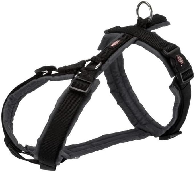 Trixie - Geschirr Trekking für Hunde, Grösse S, Farbe: Schwarz/Grau Graphit Schwarz / Graphitgrau S,