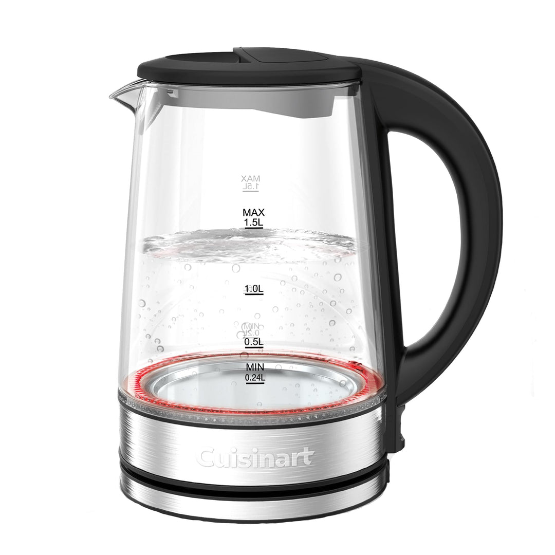 Cuisinart 1,7L Glas-Wasserkocher mit variabler Temperaturregelung | 3KW Schnellkochfunktion | Cool-T