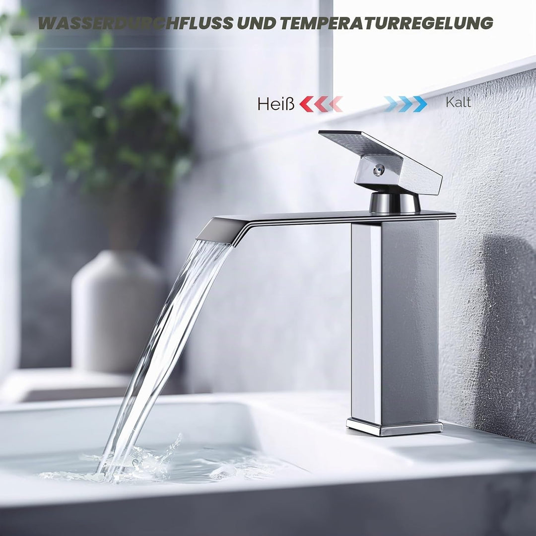 Wasserhahn Bad Waschbecken Einhebelmischer Waschbecken Wassersparend & Spritzwassergeschützt Edelsta