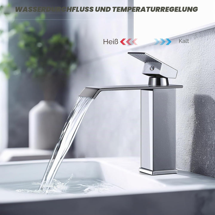 Wasserhahn Bad Waschbecken Einhebelmischer Waschbecken Wassersparend & Spritzwassergeschützt Edelsta