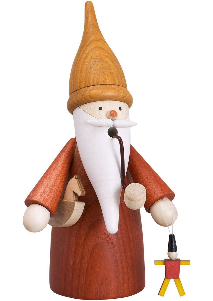 Seiffener Volkskunst | Räuchermännchen Erzgebirge Wichtel | 16 cm | erzgebirgische Holzkunst Weihnac