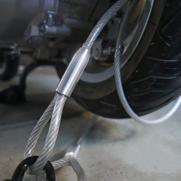 Drahtseile24 Schlaufenkabel, Drahtseil Ummantelt mit Schlaufen und ABUS Marine 70IB/45HB63 Stärke: ø