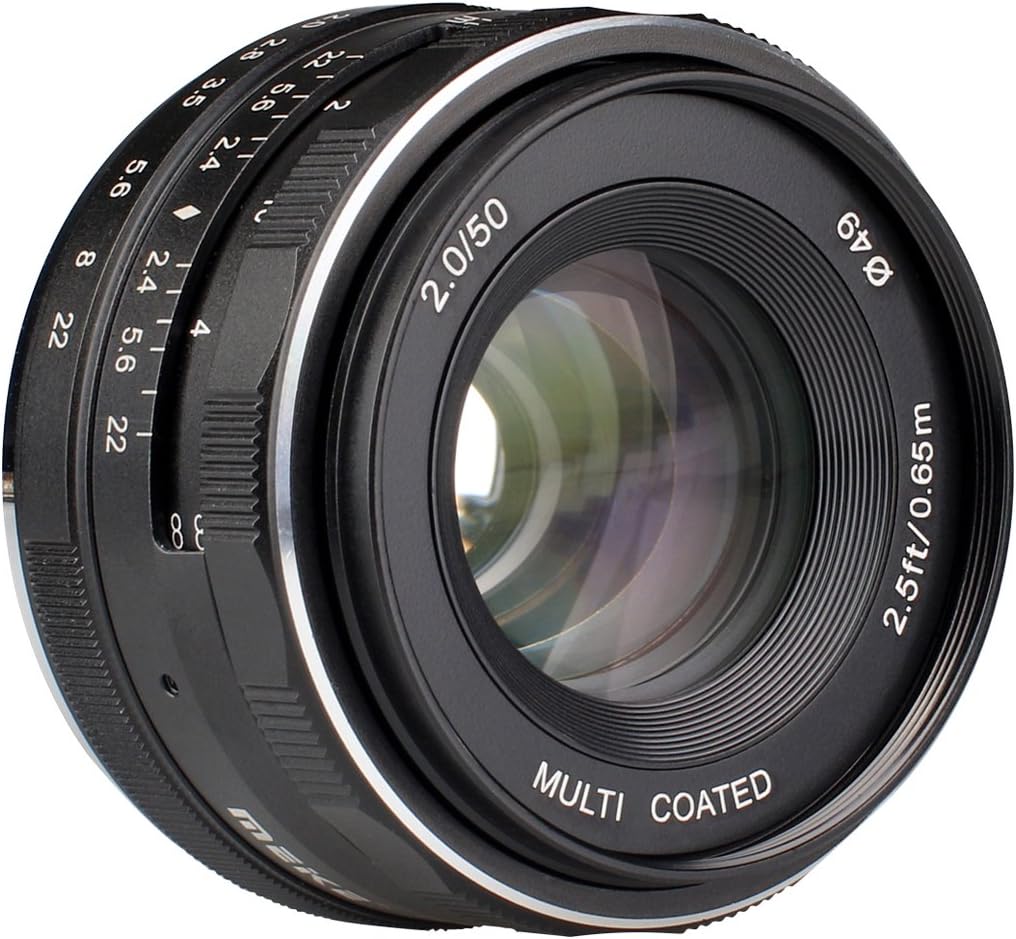Meike Objektiv 50mm F2.0 für Sony E-Mount, multicoated, 50mm F2.0 für Sony E-Mount