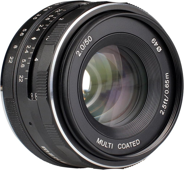 Meike Objektiv 50mm F2.0 für Sony E-Mount, multicoated, 50mm F2.0 für Sony E-Mount