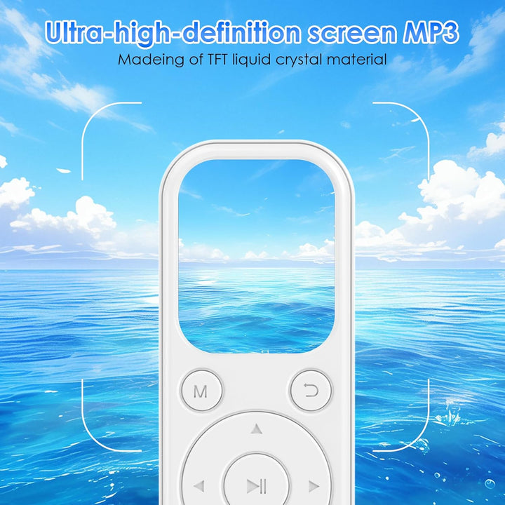 Olycism 64 GB MP3 Player mit Bluetooth 5.3 tragbarer Musik-Player mit HiFi-Klangqualität und FM-Radi
