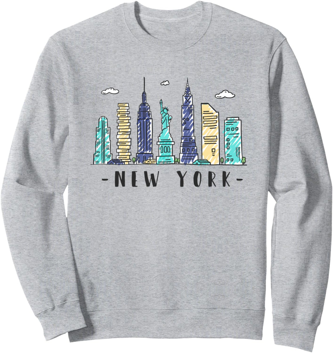 New York Skyline NYC NY City USA Amerika Souvenir Geschenk Sweatshirt