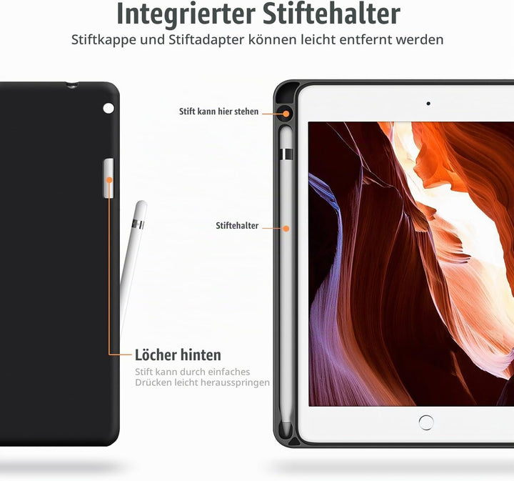Antbox Hülle für iPad mini 5 2019 7.9 Zoll/iPad mini 4 mit Pencil Halter Auto Schlaf/Wach Funktion P