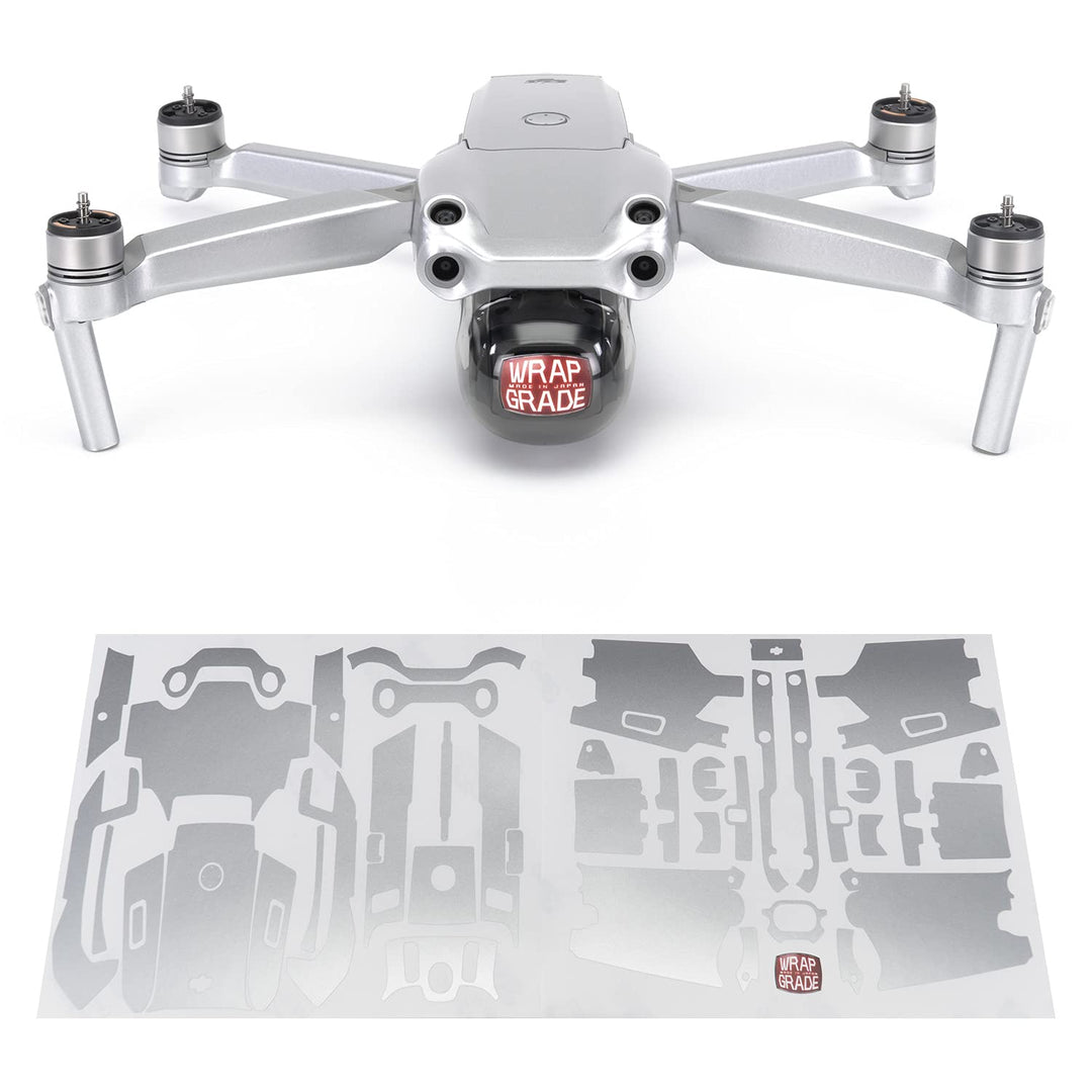 Wrapgrade Main Unit Skin kompatibel mit DJI Air 2S (Airforce Silver)