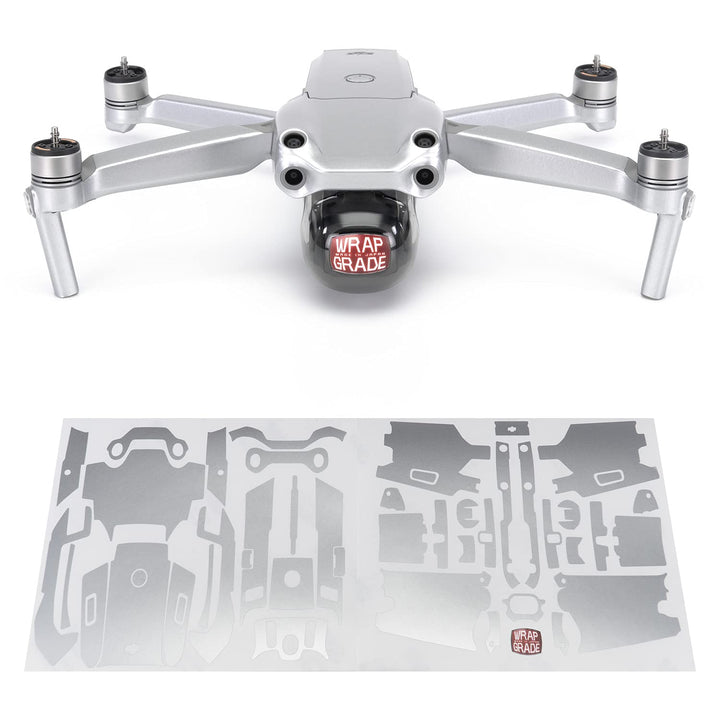 Wrapgrade Main Unit Skin kompatibel mit DJI Air 2S (Airforce Silver)