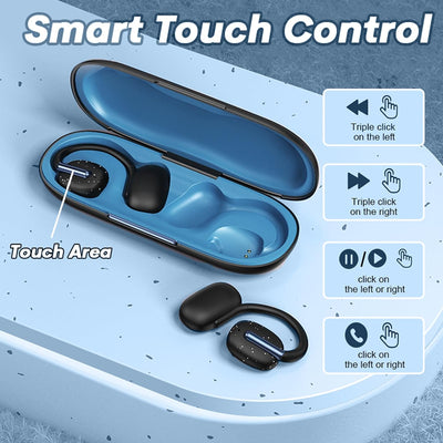 Open Ear Kopfhörer Bluetooth kabellos drahtlos Ohrclip-Bluetooth-Headset Luftleitung Bone Conduction