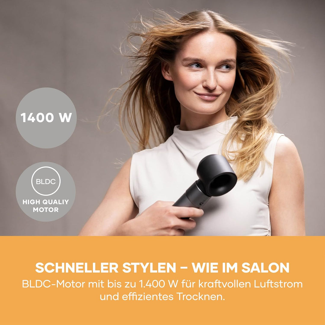 SEVERIN 5-in-1 Airstyler, Warmluft Hairstyler, Ionen Föhn, Stylingbürste mit Airflow Technologie, fü