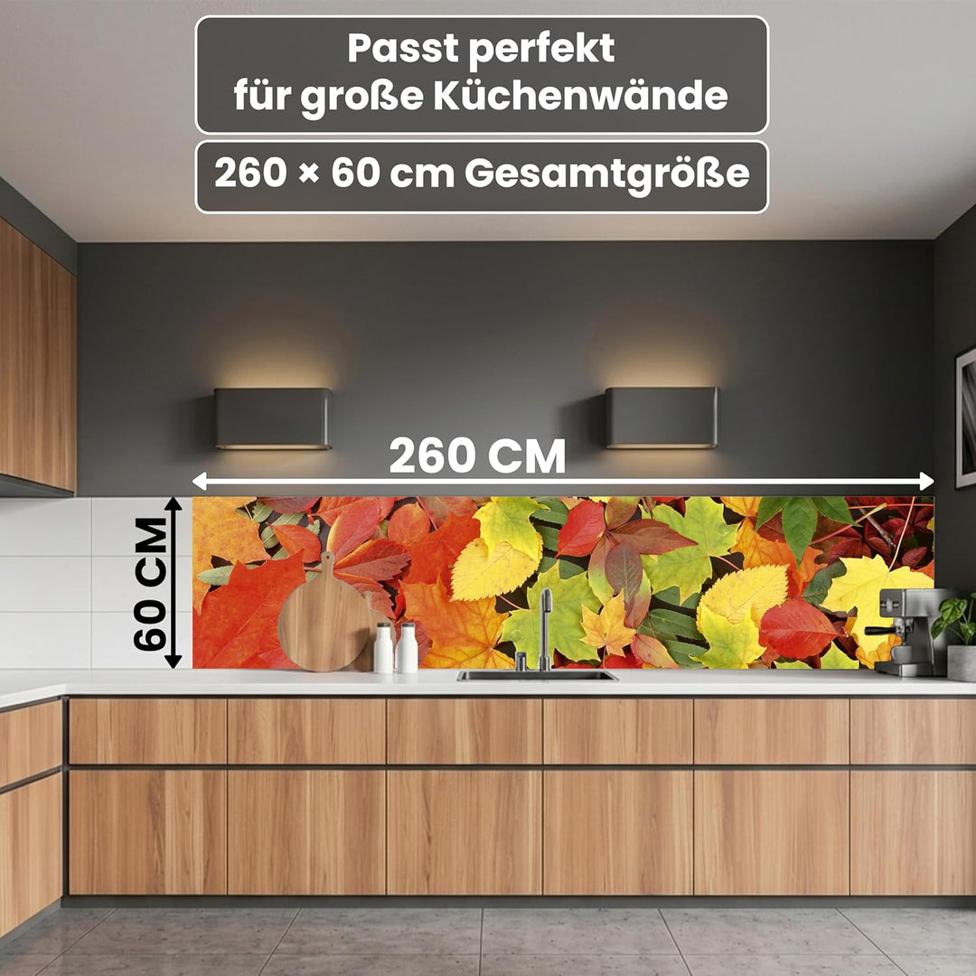 DIMEX Küchenrückwand Folie selbstklebend BLÄTTER | Klebefolie - Dekofolie - Spritzschutz für Küche |