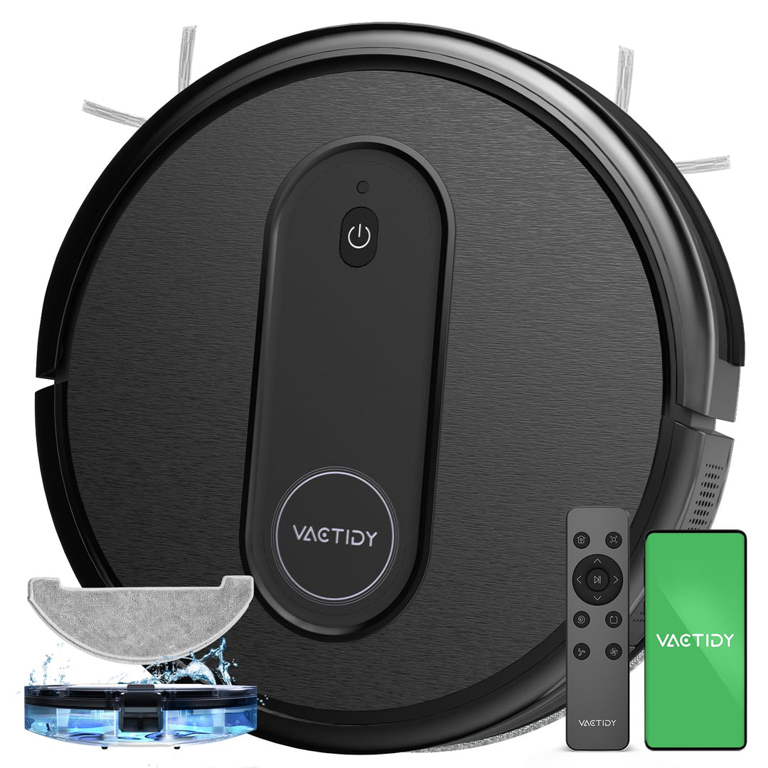 Vactidy Nimble T7 Saugroboter mit Wischfunktion mit 2800Pa Saugkraft, Wischroboter mit 120Min Laufze