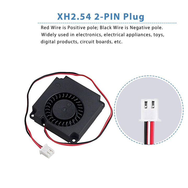 GDSTIME 2 Stück 4010 Lüfter 24V Blower Fan 4010 Radiallüfter 24V Lüfter 40x40x10 9500 U/min Für Kühl