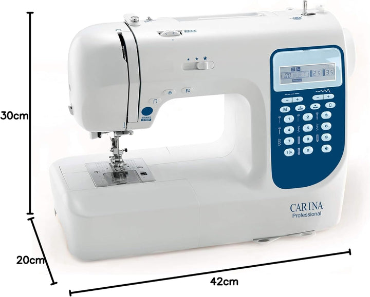 Carina Professional - Computer-Nähmaschine für Einsteiger, Fortgeschrittene & Profis; LED-Bildschirm