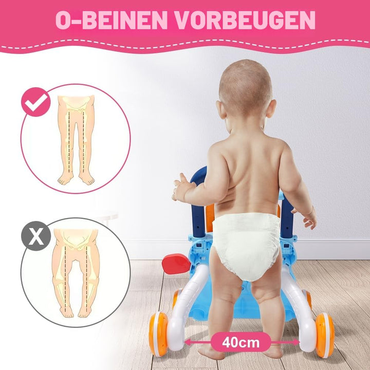 Aolso Baby Walker, Sit-to-Stand Learning Walker, Baby Entertainment Table Early Education Activity C