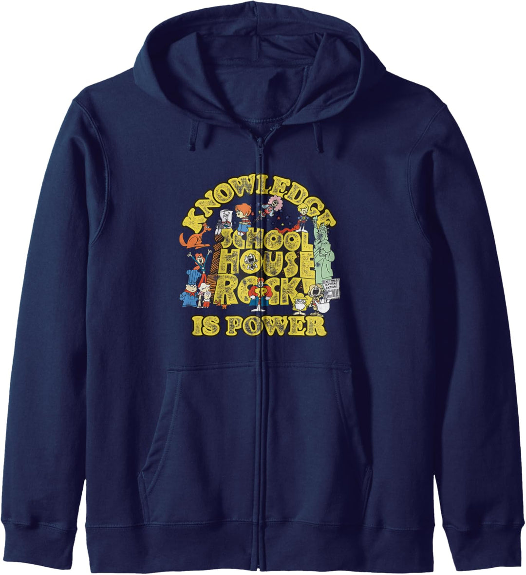 Schoolhouse Rock Wissen ist Macht Logo-Gruppe Kapuzenjacke