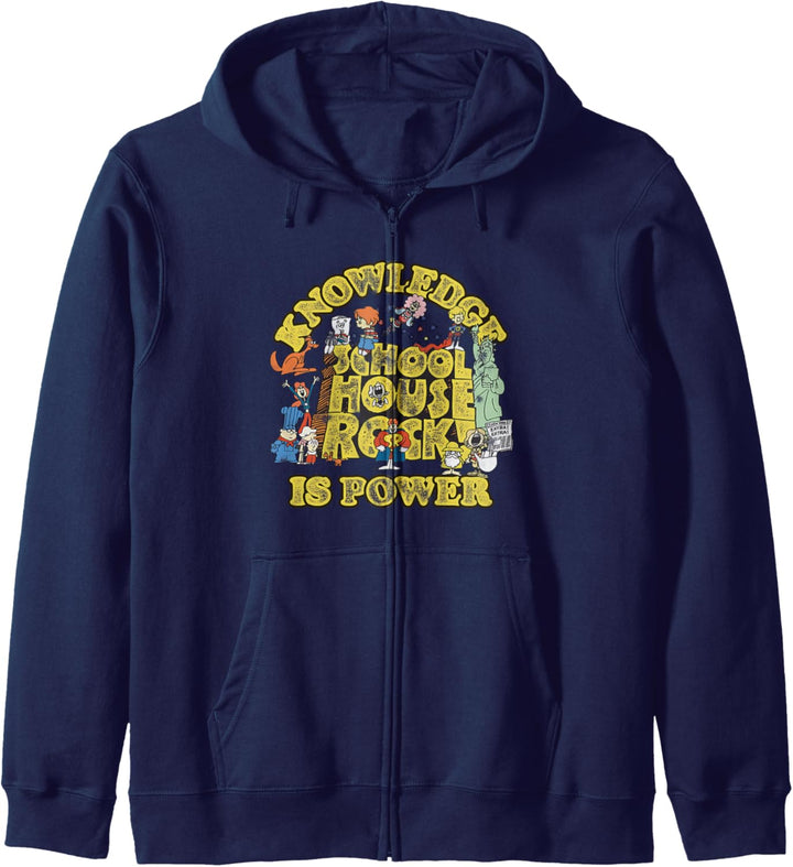 Schoolhouse Rock Wissen ist Macht Logo-Gruppe Kapuzenjacke