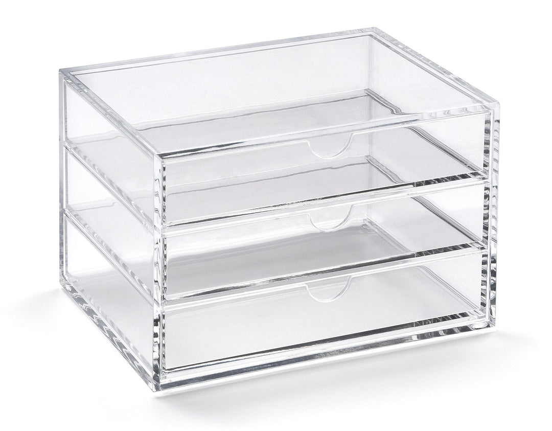 Osco A3276 Magazin mit 3 Schubladen aus klarem Acryl, Transparent Medium (3 Drawer), Medium (3 Drawe