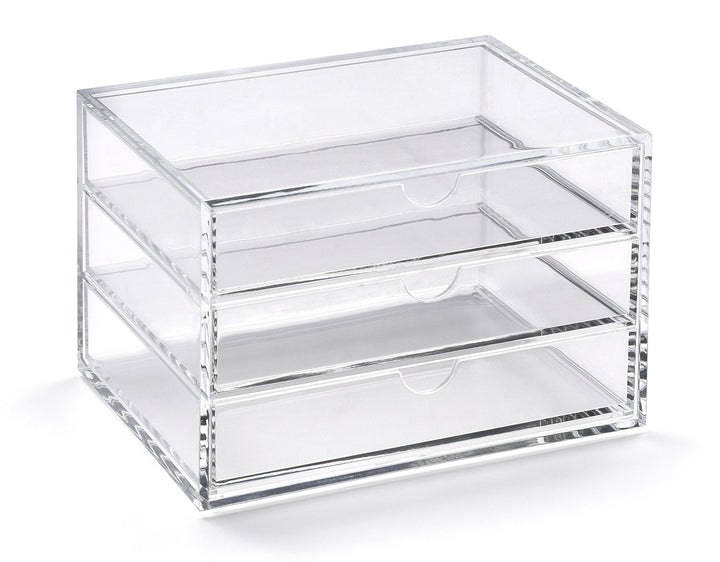 Osco A3276 Magazin mit 3 Schubladen aus klarem Acryl, Transparent Medium (3 Drawer), Medium (3 Drawe