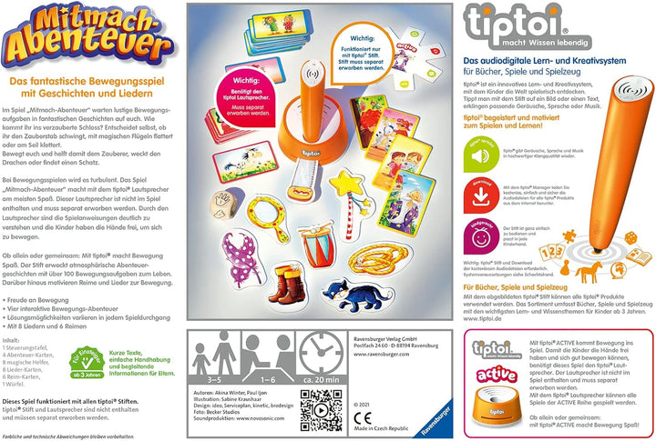 Ravensburger tiptoi Stift 00110 - Das spielerische Lernsystem, Lernspielzeug für Kinder ab 2 Jahren
