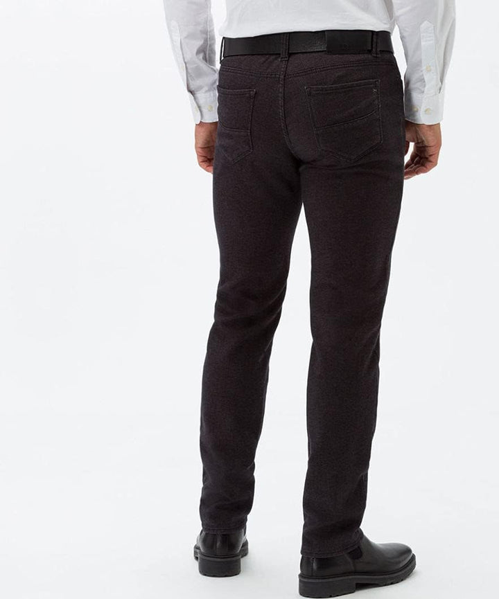 BRAX Herren Jeans Hose Cadiz C Wolloptik Twillstretch Darkblue Kariert 36W / 32L Grau Grau (Anthra 0