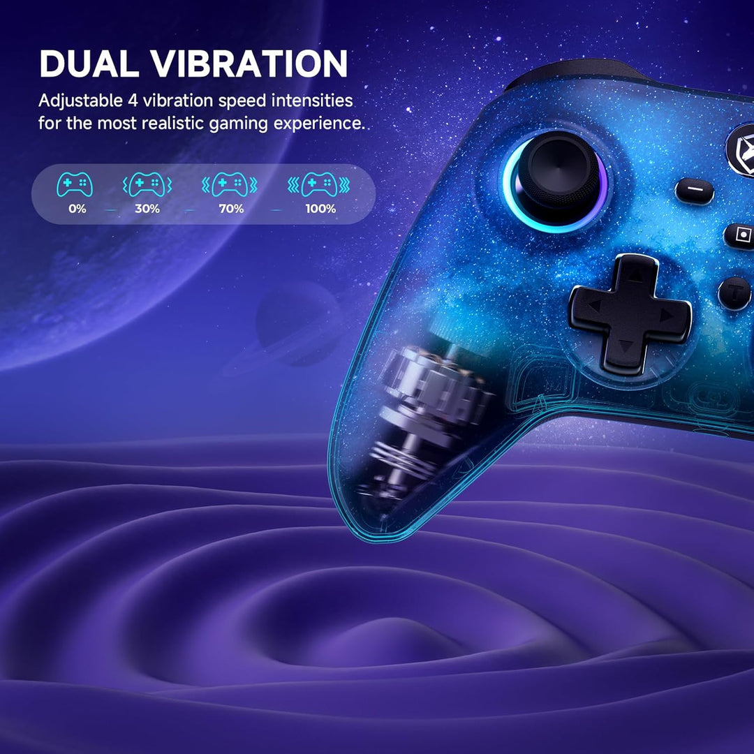 ECHTPower Switch Controller für Switch/Lite/OLED, RGB Switch Pro Controller, Wireless 1000mAh Gamepa