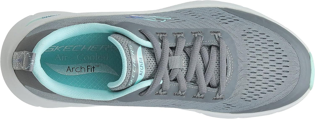 Skechers Accelerate 13011 BKPR Damen Sportschuhe 37 EU Graues Aquamarin, 37 EU Graues Aquamarin