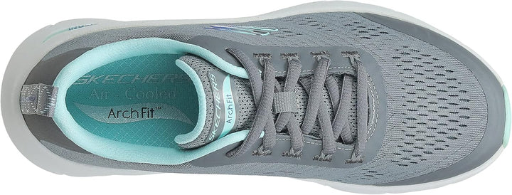 Skechers Accelerate 13011 BKPR Damen Sportschuhe 37 EU Graues Aquamarin, 37 EU Graues Aquamarin