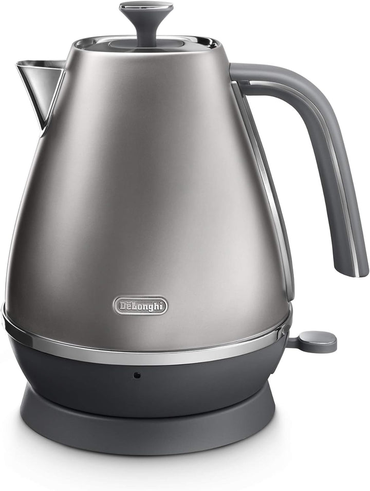De'Longhi Distinta Flair Wasserkocher KBI2001.S | 1,7 L | Herausnehmbarer Kalkfilter | Finesse Silve
