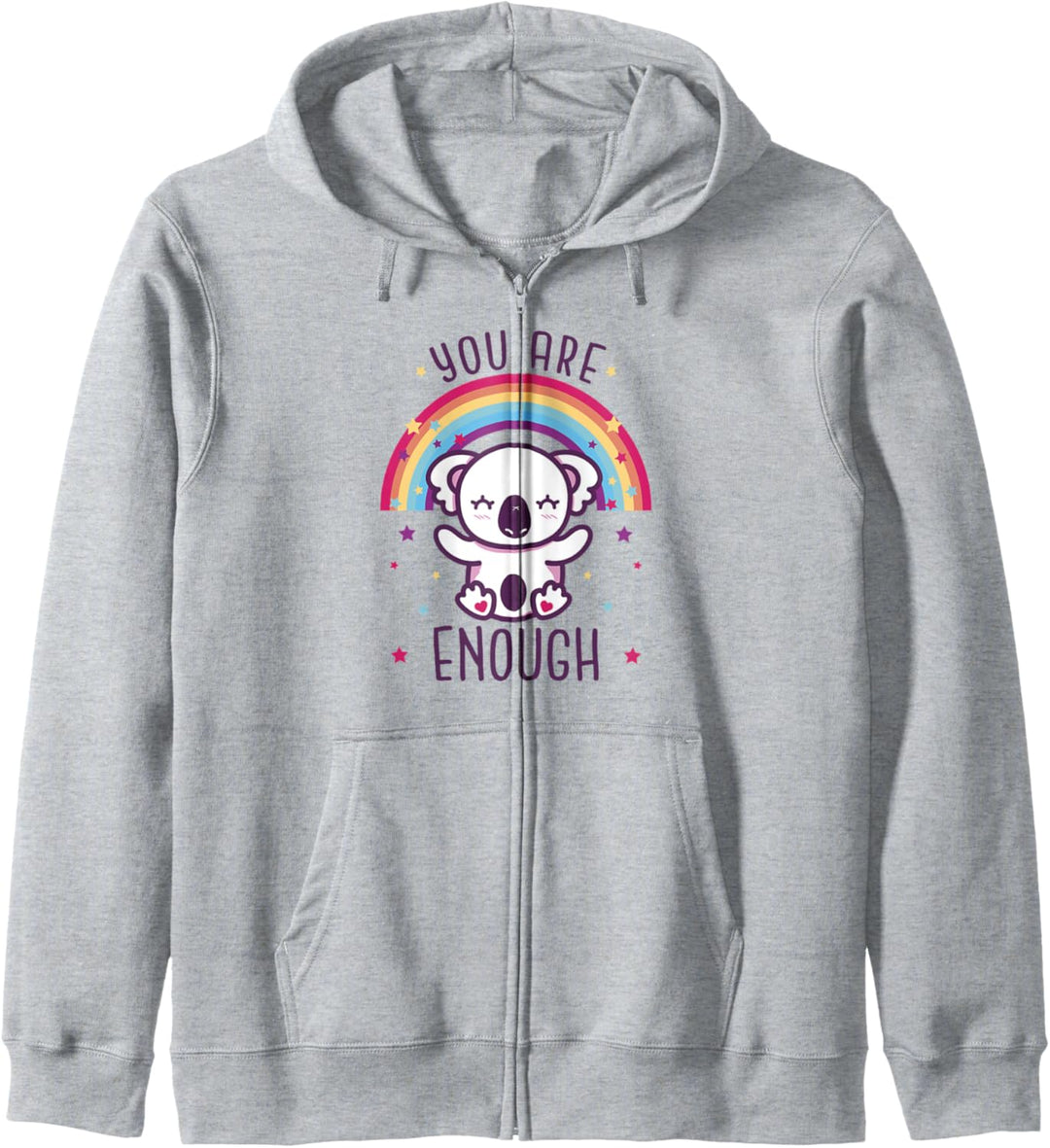 You Are Enough Motivierend Niedlicher Koala Süss Tier Kapuzenjacke