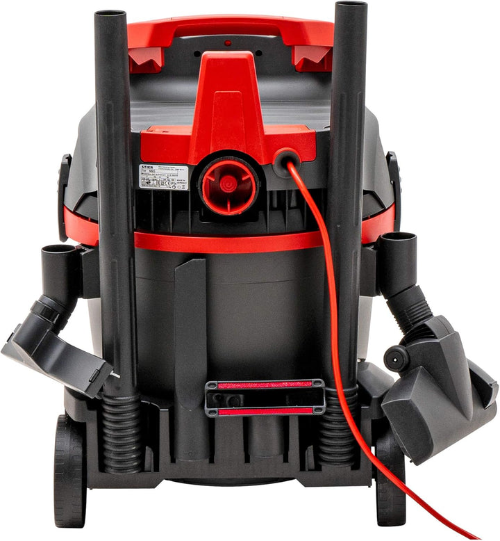 STIER Nass-Trockensauger SNT-20 Premium, 1400W, 20L Behälter, Industriesauger, 8m Kabel, mit Ausblas