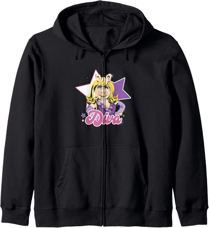 Porträt von Miss Piggy Diva von Disney Die Muppets Kapuzenjacke